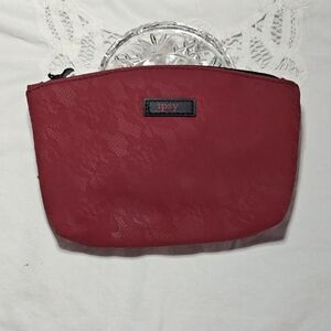 Ipsy Red Lace Cosmetic Pouch